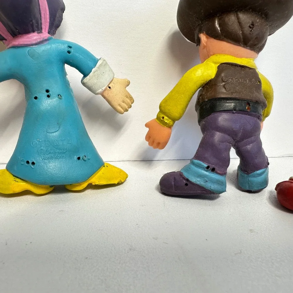 TDQTA Imperial Bendy Figures Set 5pc Hong Kong Western Cowboy Multicolor‎ Fair
